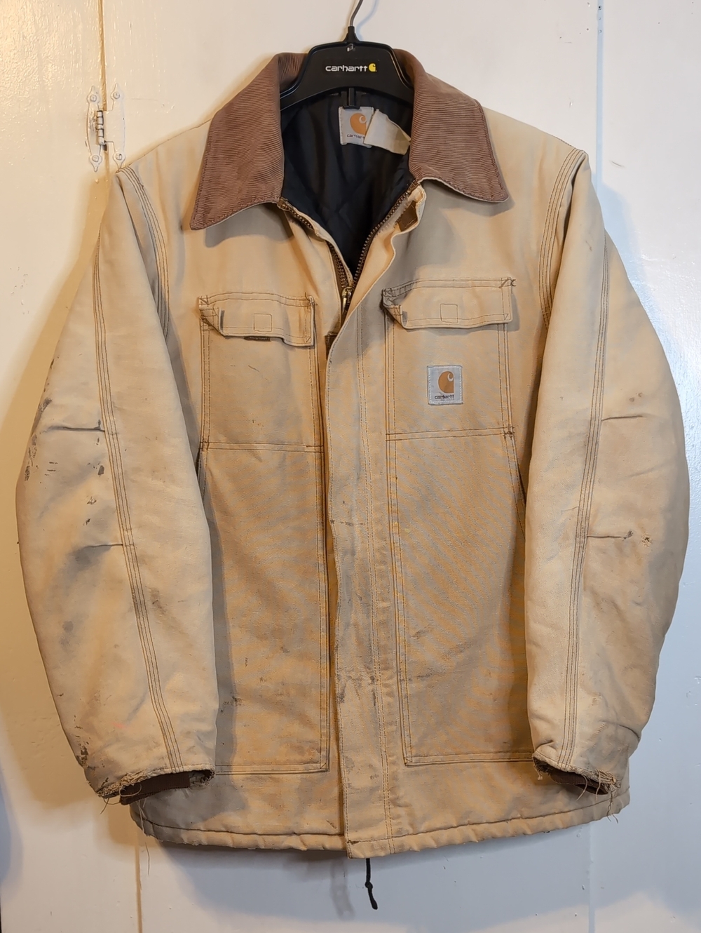 Carhartt C26 Collared Quilt Lined Chore Coat mens XXL